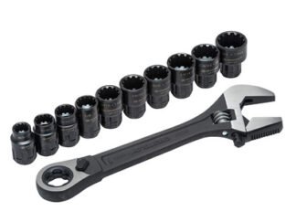 Crescent X6™ Pass-Thru™ Adjustable Wrench Set, 11 Piece (0037103283559) CRECPTAW8