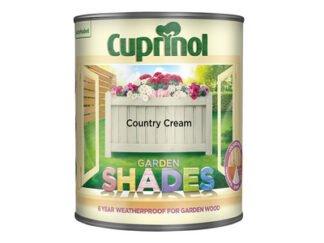Cuprinol Garden Shades Country Cream 1 litre (5010368066162) CUPGSHCC1L *Restrictions - See Description*