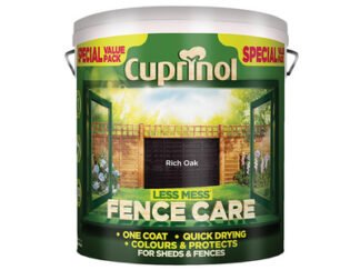 Cuprinol Less Mess Fence Care Rich Oak 6 litre (5010212579534) CUPLMFCRO6L