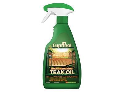 Cuprinol Naturally Enhancing Teak Oil Clear Spray 500ml (5010212585757) CUPNETO500 *Restrictions - See Description*