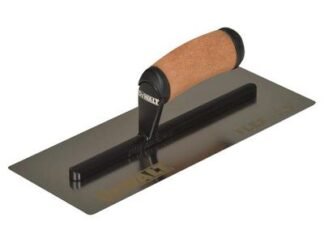 Dewalt 0.5mm FLEX Stainless Steel Flat Trowel, Leather Handle 12 Inch (815966027271) DDW2981