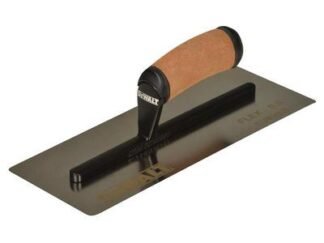 Dewalt 0.5mm FLEX Stainless Steel Curved Trowel, Leather Handle 12 Inch (815966028186) DDW2986