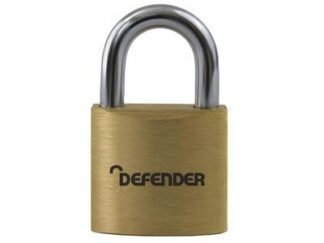 Defender Brass Padlock Twin Pack 20mm (5012245033762) DEFBP2T