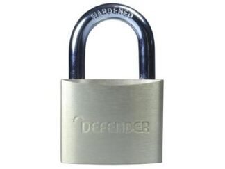 Defender Brass Padlock Quad Pack 40mm (5012245036770) DEFBP4Q