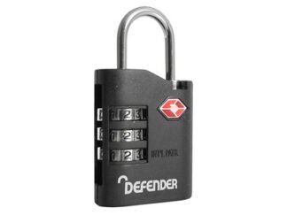 Defender TSA Combination Padlock 35mm (5012245020649) DEFTSACOMB30
