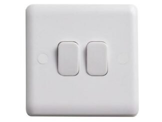 Deta Vimark Light Switch 2-Gang 2-Way (5016211410632) DETVC1204