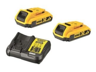 Dewalt DCB183 2C 18V Battery & Charger Pack - 2 x 2Amp Batteries + 1 x DCB112 Charger DEWDCB1832C *Restrictions - See Description*
