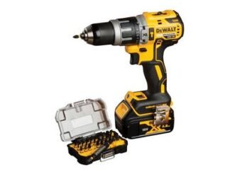 Dewalt DCD796M1 XR Combi Drill 18V 1 x 4.0Ah Li-ion + Impact Bit Set, 32 Piece DEWDCD796M1A
