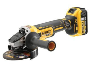 Dewalt DCG405P2 XR Brushless Grinder 125mm 18V 2 x 5.0Ah Li-ion (5035048665510) DEWDCG405P2