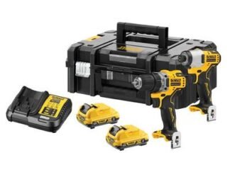 Dewalt DCK2110L2 XR Brushless Sub-Compact Twin Pack 12V 2 x 3.0Ah Li-ion (5035048713242) DEWDCK2110L2