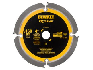 Dewalt Extreme PCD Fibre Cement Saw Blade 160 x 20mm x 4T (5035048540916) DEWDT1470QZ