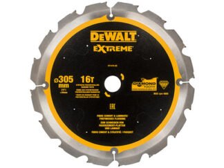 Dewalt Extreme PCD Fibre Cement Saw Blade 305 x 30mm x 16T (5035048540961) DEWDT1475QZ