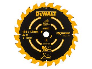 Dewalt Cordless Mitre Saw Blade For DCS365 184 x 16mm x 24T (5035048537046) DEWDT1669QZ