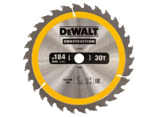 Dewalt Portable Construction Circular Saw Blade 184 x 16mm x 30T (5035048095577) DEWDT1940QZ