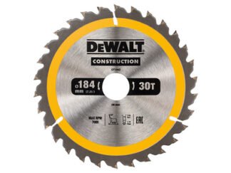 Dewalt Portable Construction Circular Saw Blade 184 x 30mm x 30T (5035048095591) DEWDT1942QZ