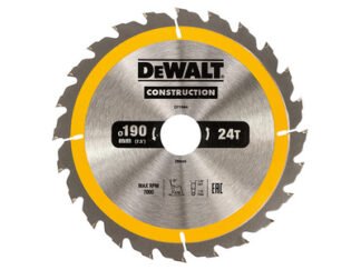 Dewalt Portable Construction Circular Saw Blade 190 x 30mm x 24T (5035048095614) DEWDT1944QZ