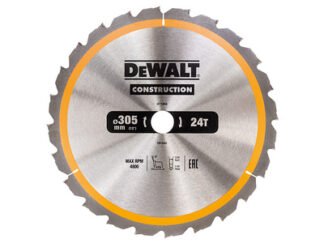 Dewalt Stationary Construction Circular Saw Blade 305 x 30mm x 24T ATB/Neg (5035048095751) DEWDT1958QZ