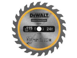 Dewalt DT20420 TCT Construction Circular Saw Blade 115 x 9.5mm x 24T (5054905255992) DEWDT20420QZ
