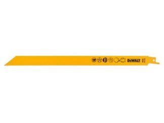 Dewalt Bi-Metal Reciprocating Blade for Metal Rubber & Fibreglass 305mm (Pack 5) (5035048033357) DEWDT2355QZ