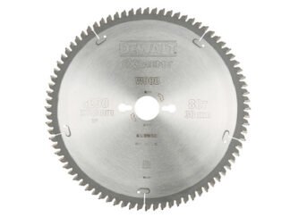 Dewalt Series 40 Circular Saw Blade 250 x 30mm x 80T TCG/Neg (5035048057711) DEWDT4287QZ