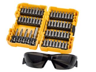 Dewalt DT71540 High-Performance Screwdriving Bit Set, 53 Piece + Safety Glasses (5035048099711) DEWDT71540QZ