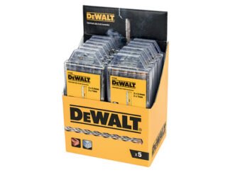 Dewalt DT9398 SDS Plus Drill Bit Set, 5 Piece Display of 12 DEWDT9398MQZ