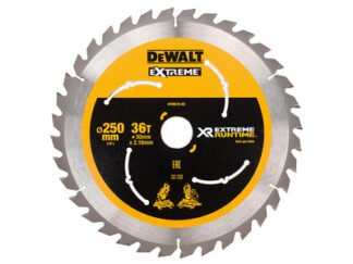 Dewalt Extreme Runtime FlexVolt Mitre Saw Blade 250 x 30mm x 36T (5035048542330) DEWDT99572QZ