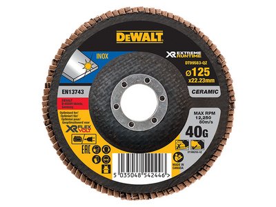 Dewalt FlexVolt XR Flap Disc 125mm 40G (5035048542446) DEWDT99583QZ