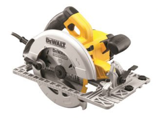 Dewalt DWE576KL Precision Circular Saw & Track Base 190mm 1600W 110V (5035048377628) DEWDWE576KL