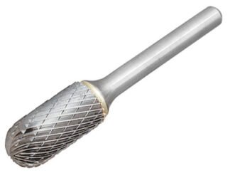 Dormer Solid Carbide Bright Rotary Burr Ball Nosed Cylinder 6 x 6mm (7320760687536) DOR805606