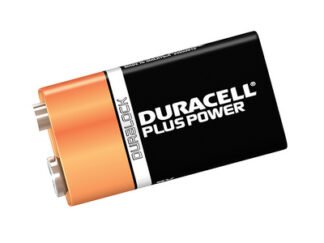 Duracell 9V Cell Plus Power MN1604/6LR6 Batteries (Pack 2) (5000394105522) DUR9VK2P