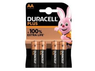 Duracell AA Cell Plus Power +100% Batteries (Pack 4) (5000394140851) DURAA100PP4
