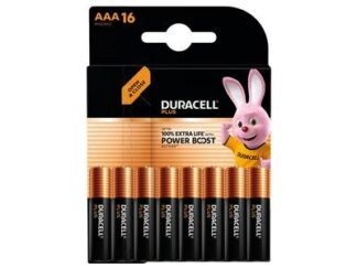 Duracell AAA Cell Plus with Power Boost Batteries (Pack 16) (5000394177031) DURAAAPB16