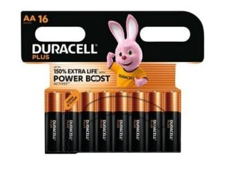Duracell AA Cell Plus with Power Boost Batteries (Pack 16) (5000394176386) DURAAPB16