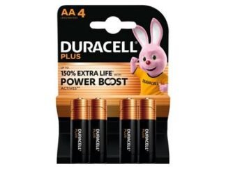 Duracell AA Cell Plus with Power Boost Batteries (Pack 4) (5000394176027) DURAAPB4