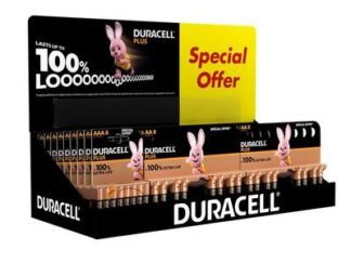 Duracell Battery Small CDU Display (10 x AAA & 24 x AA Packs) (5000394156951) DURBATCDU