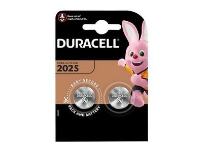 Duracell CR2025 Coin Lithium Battery (Pack 2) (5000394203907) DURCR2025