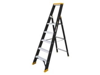 Dewalt Professional Single Stepladder, 1.25m 5 Rungs (5420080696026) DWLDXLD115E
