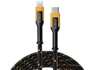 Dewalt USB C to Lightning® Reinforced Charging Cable 1.2m (4ft) (0826341052153) DWT1311357