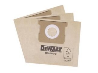 Dewalt DXVA25-4240 Dust Bag (Pack 3) (6921183097141) DWV254240