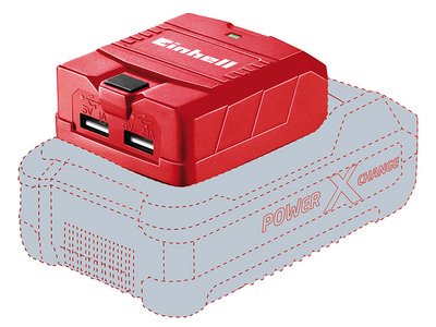 Einhell TE-CP 18 Li USB-Solo Power X-Change Battery Adaptor 18V Li-ion (4006825608878) EINTECP18LI