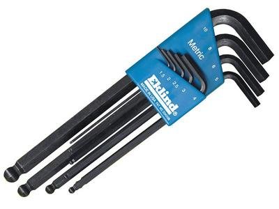 Eklind REK13609 Metric Long Ball End Hex L-Key Set, 9 Piece (0037516136091) EKL13609