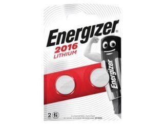 Energizer CR2016 Coin Lithium Battery (Pack 2) (7638900248340) ENG2016B2