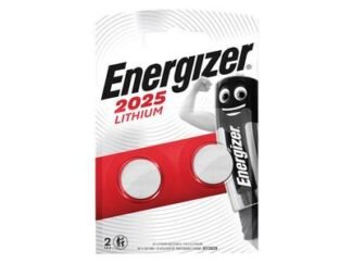 Energizer CR2025 Coin Lithium Battery (Pack 2) (7638900248333) ENG2025B2