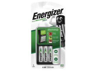 Energizer Maxi Charger plus 4 x AA 1300 mAh Batteries (7638900323252) ENGCOMPAC