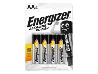 Energizer AA Cell Alkaline Power Batteries (Pack 4) (7638900246599) ENGPOWERAA