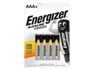 Energizer AAA Cell Alkaline Power Batteries (Pack 4) (7638900247893) ENGPOWERAAA