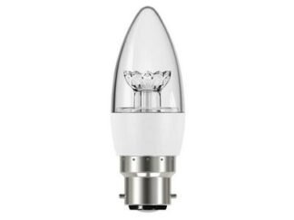 Energizer LED BC (B22) Clear Candle Dimmable Bulb, Warm White 470 lm 5.9W (5050028078814) ENGS8854