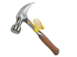 Estwing E20S Straight Claw Hammer - Leather Grip 560g (20oz) (0034139612216) ESTE20S