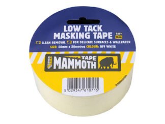 Everbuild Low Tack Masking Tape 50mm x 25m (5029347604639) EVB2LOWMT50